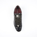 Lucio Alligator Leather Sport Shoe // Black (US: 7.5)