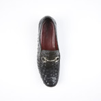 Struzzo Ostrich Leather Loafer // Black (US: 9)