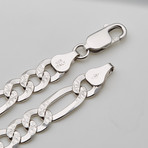 Thick Diamond Cut 3+1 Figaro Chain Necklace // 7.5mm (20"L)
