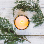 Evergreen State // 9 oz Soy Wax Candle // Amber Jar