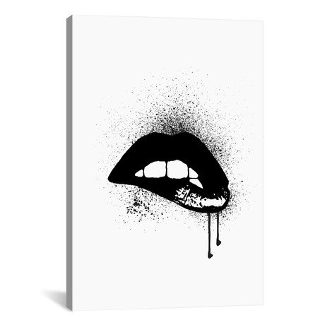 Lips Drip Black // Amanda Greenwood