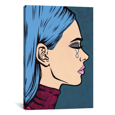 Blue Turtleneck Sad Girl // Allyson Gutchell
