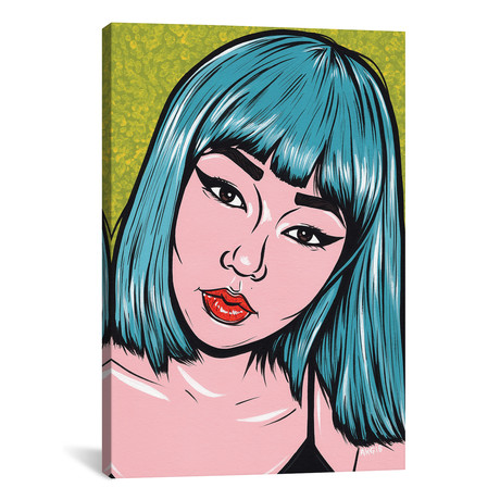 Blue Bangs Comic Girl // Allyson Gutchell