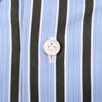 Isaia // Vera Striped Dress Shirt // Multicolor (US: 17R)