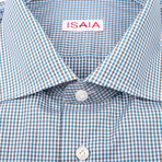 Aria Checked Dress Shirt // Green + Blue (US: 15R)