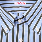 Isaia // Vera Striped Dress Shirt // Multicolor (US: 16R)