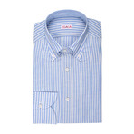 Abramo Striped Dress Shirt // Blue (US: 17R)
