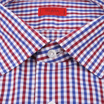 Adolfo Checked Dress Shirt // Multicolor (US: 16.5R)