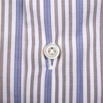Agata Striped Dress Shirt // Multicolor (US: 15.5L)