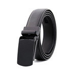 Leather Belt // Leather Belt // Black Belt - Black Buckle // Model AEBL158