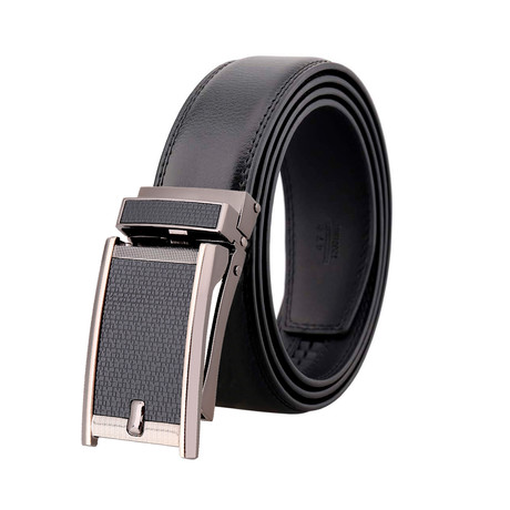 Jonathan Leather Belt // Black Buckle