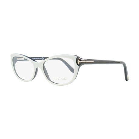Women's // Oval Eyeglasses // Ivory + Black