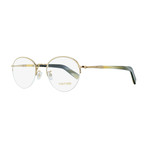 Unisex // Round Eyeglasses // Gold + Buffalo Horn