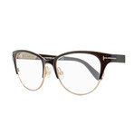 Women's // Cateye Eyeglasses // Satin Black + Gold