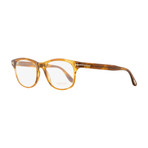 Women's // Round Eyeglasses // Transparent Brown Melange
