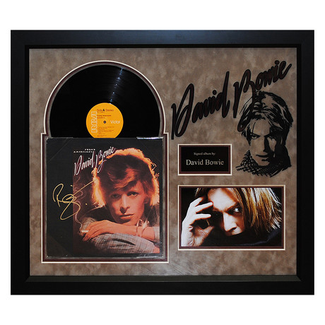 Signed + Framed Album Collage // Young Americans // David Bowie