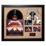 Signed + Framed Album Collage // "Masters of Puppets" //Metallica