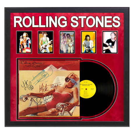Signed + Framed Album Collage // The Rolling Stones