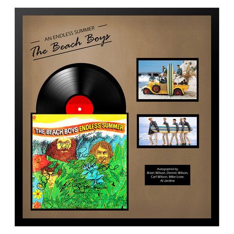 Signed + Framed Album Collage // The Beach Boys