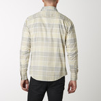 Long-Sleeve Plaid Shirt // Khaki + Yellow (M)