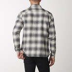 Long-Sleeve Plaid Shirt // Gray + White (M)