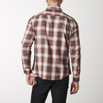 Long-Sleeve Plaid Shirt V1 // Red + Gray (S)