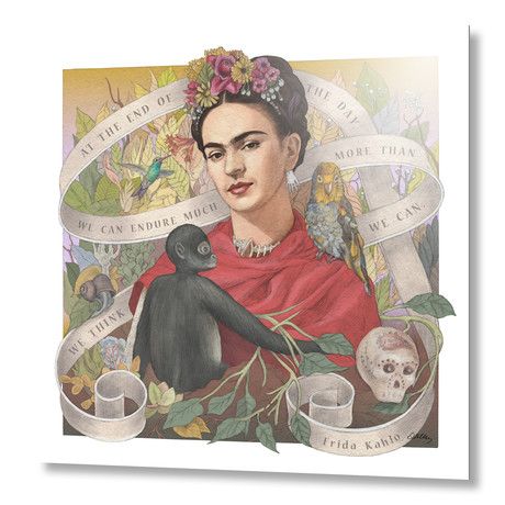 Frida Kahlo // Aluminum (16"W x 16"H x 1.5"D)