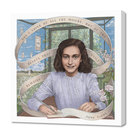 Anne Frank // Canvas (16"W x 16"H x 1.5"D)