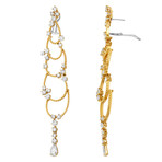 Stefan Hafner 18k Yellow Gold Diamond Earrings