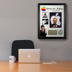 Signed + Framed Collage // Steve Jobs