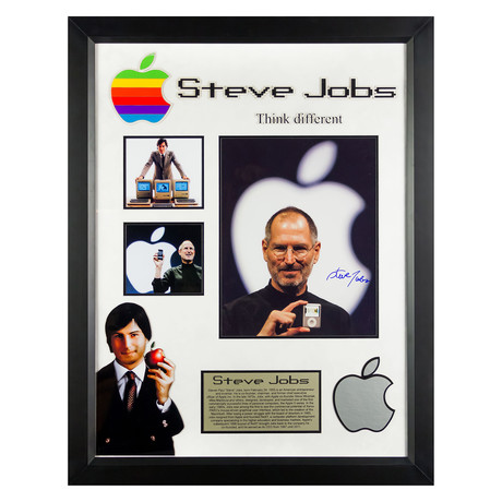 Signed + Framed Collage // Steve Jobs