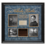 Signed + Framed Signature Collage // Nikola Tesla