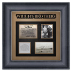 Signed + Framed Collage // The Wright Brothers