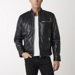 Motorbike Napa Leather Jacket // Black (L)