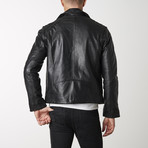 Moto Leather Jacket // Black (S)