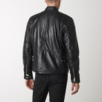 Motorbike Napa Leather Jacket // Black (L)