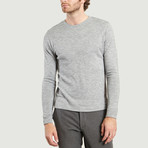 Round Neck Cotton + Wool T-Shirt // Grey Chine (XL)