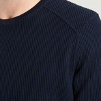 Round Neck Sweater // Navy (S)