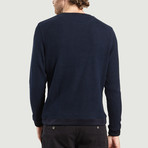 Round Neck Sweater // Navy (M)