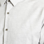 Hidden Buttons Shirt // Light Grey (XL)