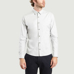 Hidden Buttons Shirt // Light Grey (XL)
