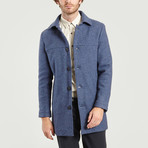 Wool Long Coat // Blue (S)