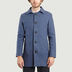 Wool Long Coat // Blue (S)