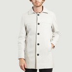 Wool Long Coat // Light Grey (XS)