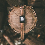 Leather Apple Watch Strap // Vintage (Silver Hardware)