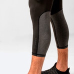 Pacer Cropped Training Compression Tights // Black (L)