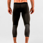 Pacer Cropped Training Compression Tights // Black (XL)