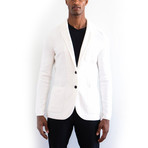 Acton Fashion Knitted Blazer // White (US: 38)