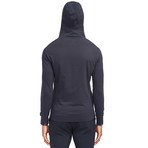 Bexley L/S Knit Hooded Pullover // Black (S)