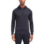 Bexley L/S Knit Hooded Pullover // Black (S)